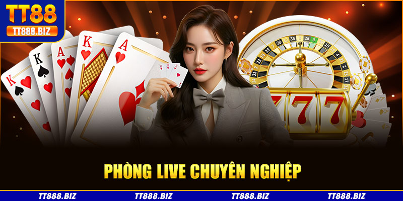 Phòng live chuyên nghiệp được tích hợp những công nghệ hiện đại nhất